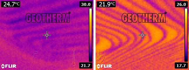 stropné chladenie termovízia
