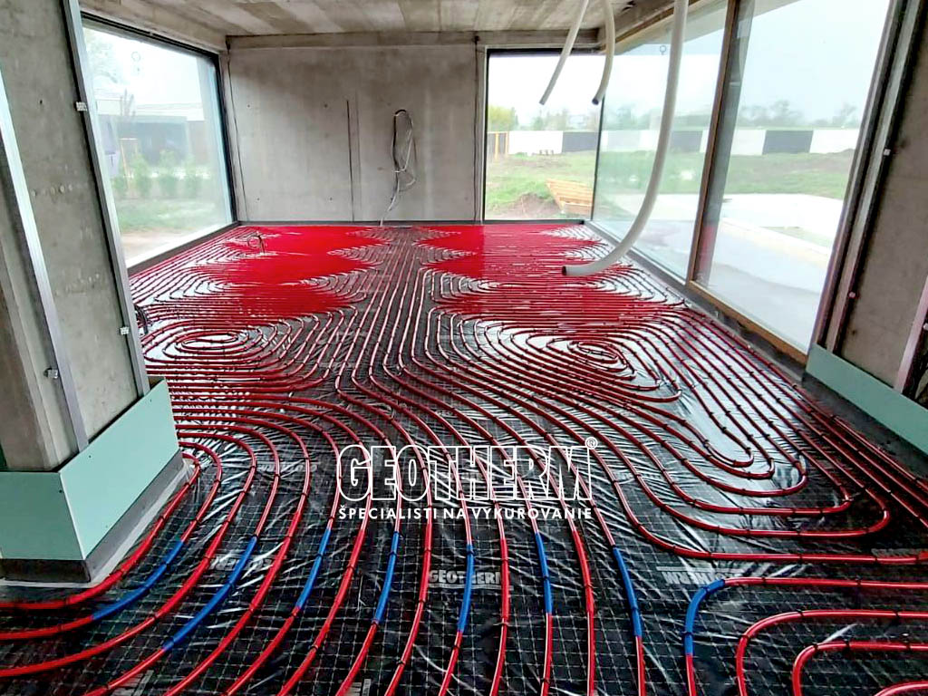 Podlahové kúrenie 500m2 Podlahové kúrenie 500m2