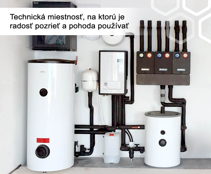 Tepelné čerpadlo - technická miestnosť
